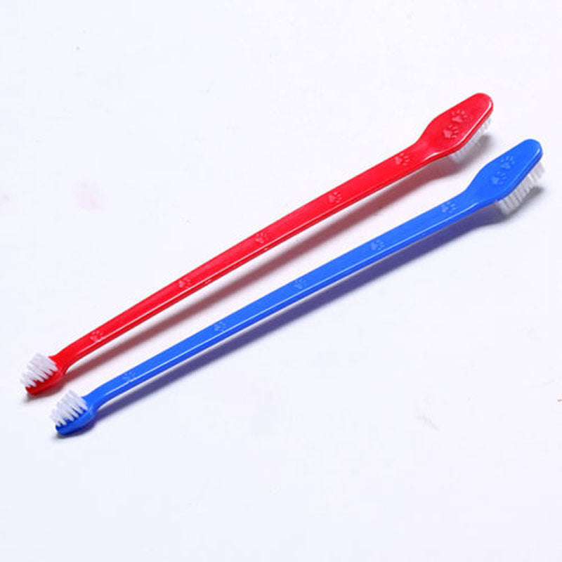 Dual End Dental Tooth Brush * Dog Cat Pet Grooming Clean Washing.l8