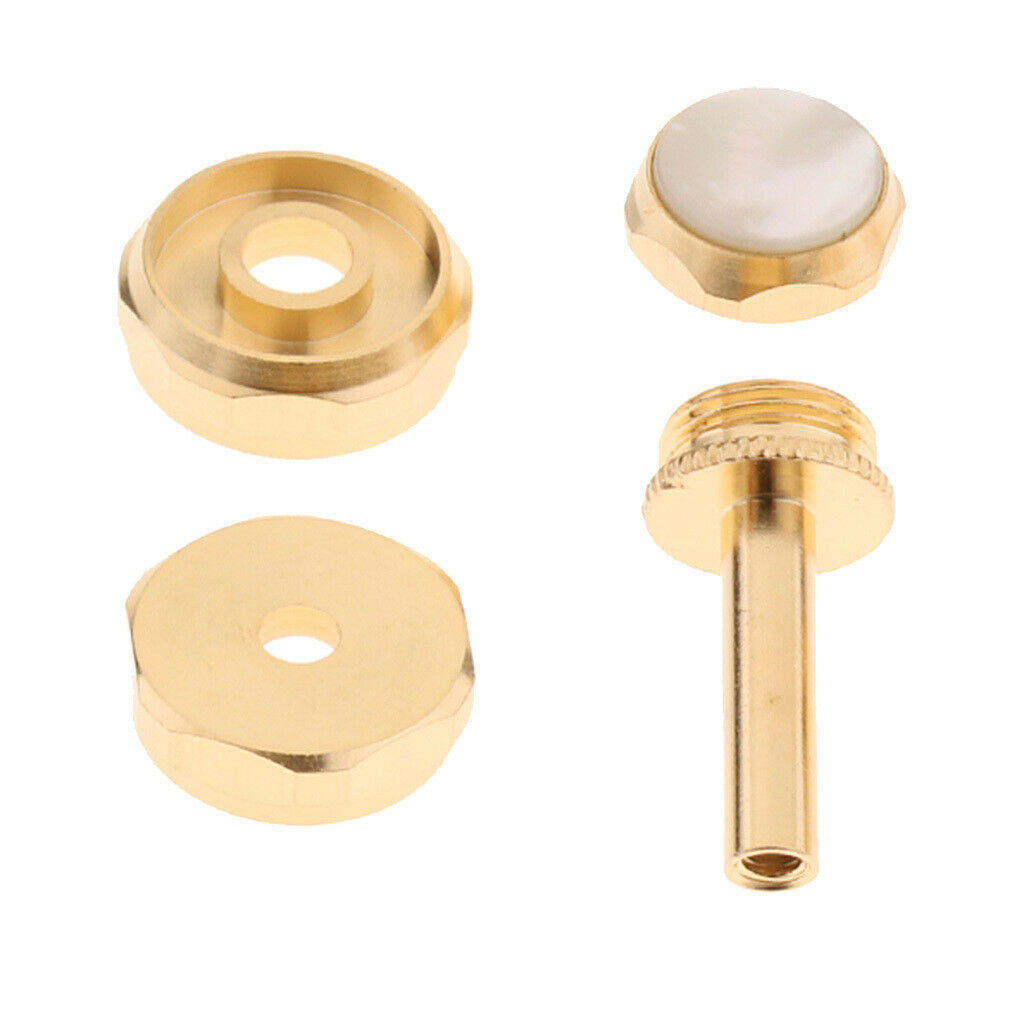 Golden Metal Trumpets Finger Buttons, Valve Caps Screw Cover, Trumpet Repairing