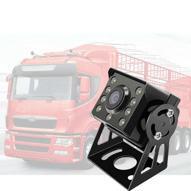 12V-24V HD 8 LED Truck Bus Trailer RV Blind Spot Rear View Camera + 15M AV Cable