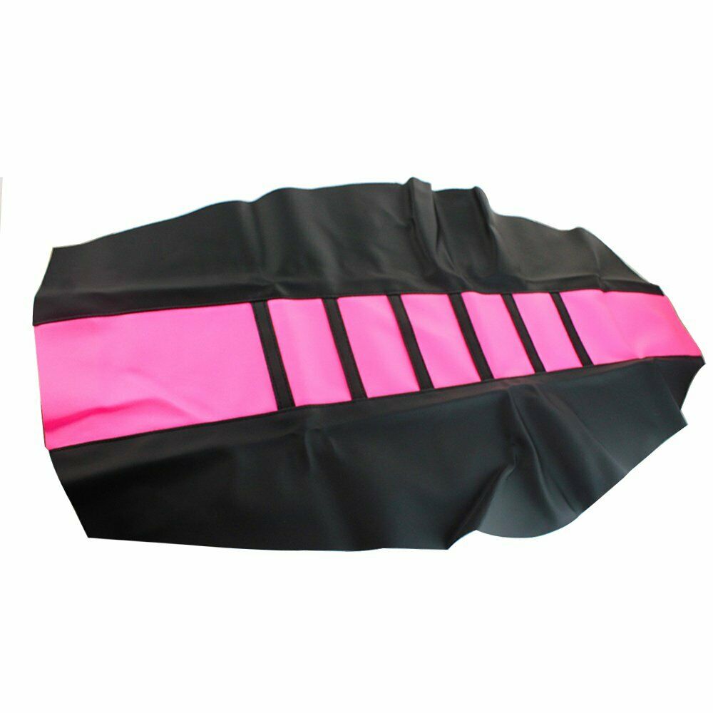 Motorcycle 1x Pink Rubber Ribbed Gripper Soft Seat Cover For HXXda CRF450X 05-16