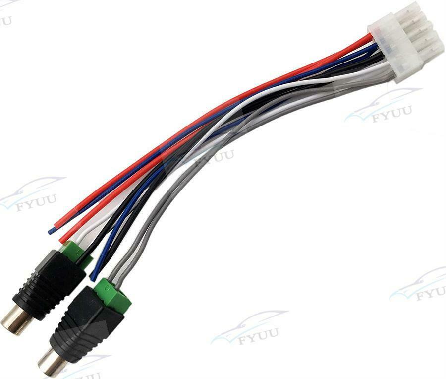 1pc Power Input Speaker Wire Harness 10 Pin Plug RCA For Dual TBX10A Amplifier