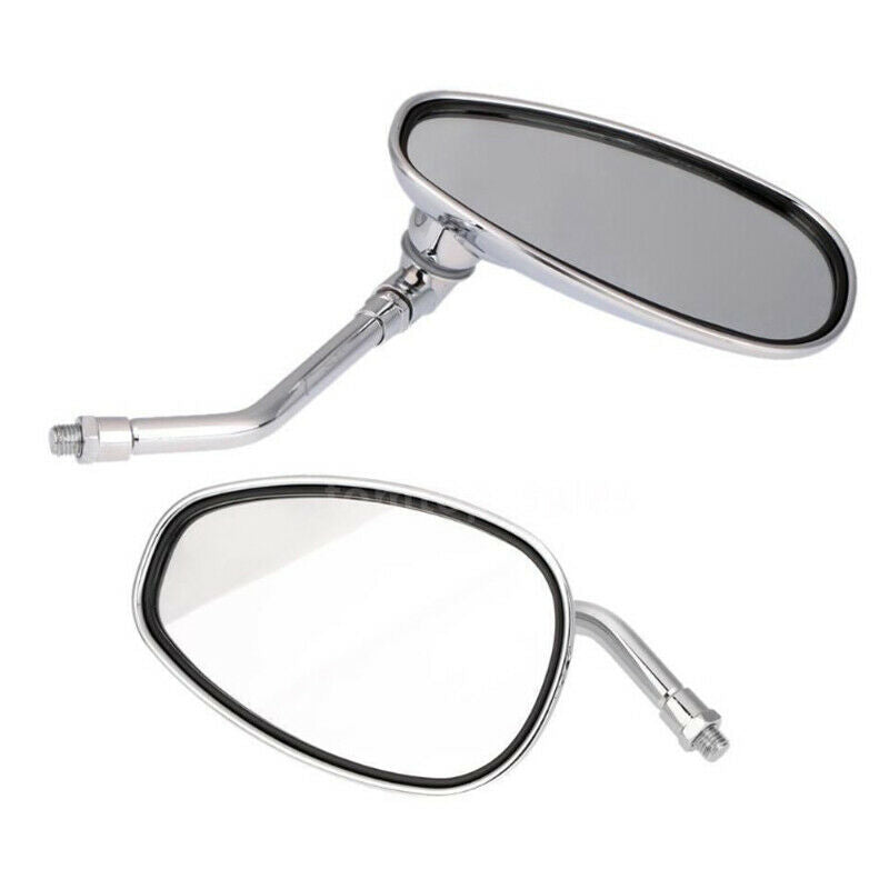 10mm Motorcycle Rear View Mirrors Long Stem For VT750 VT1100 VF750 US DD