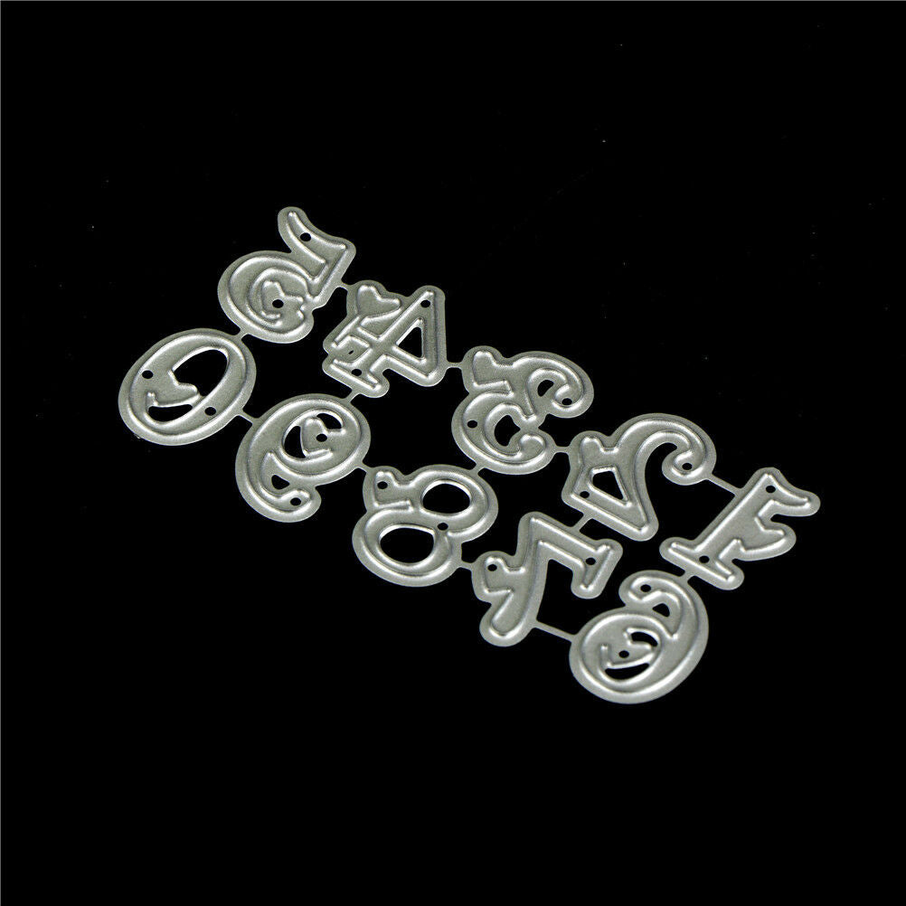 10Pcs Digital love Metal Cutting Dies For DIY Scrapbooking Album Paper Car.l8