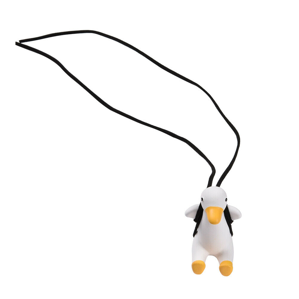1x Cute Swing Duck Car Hanging Ornament Interior Rearview Mirrors Charms Pendant