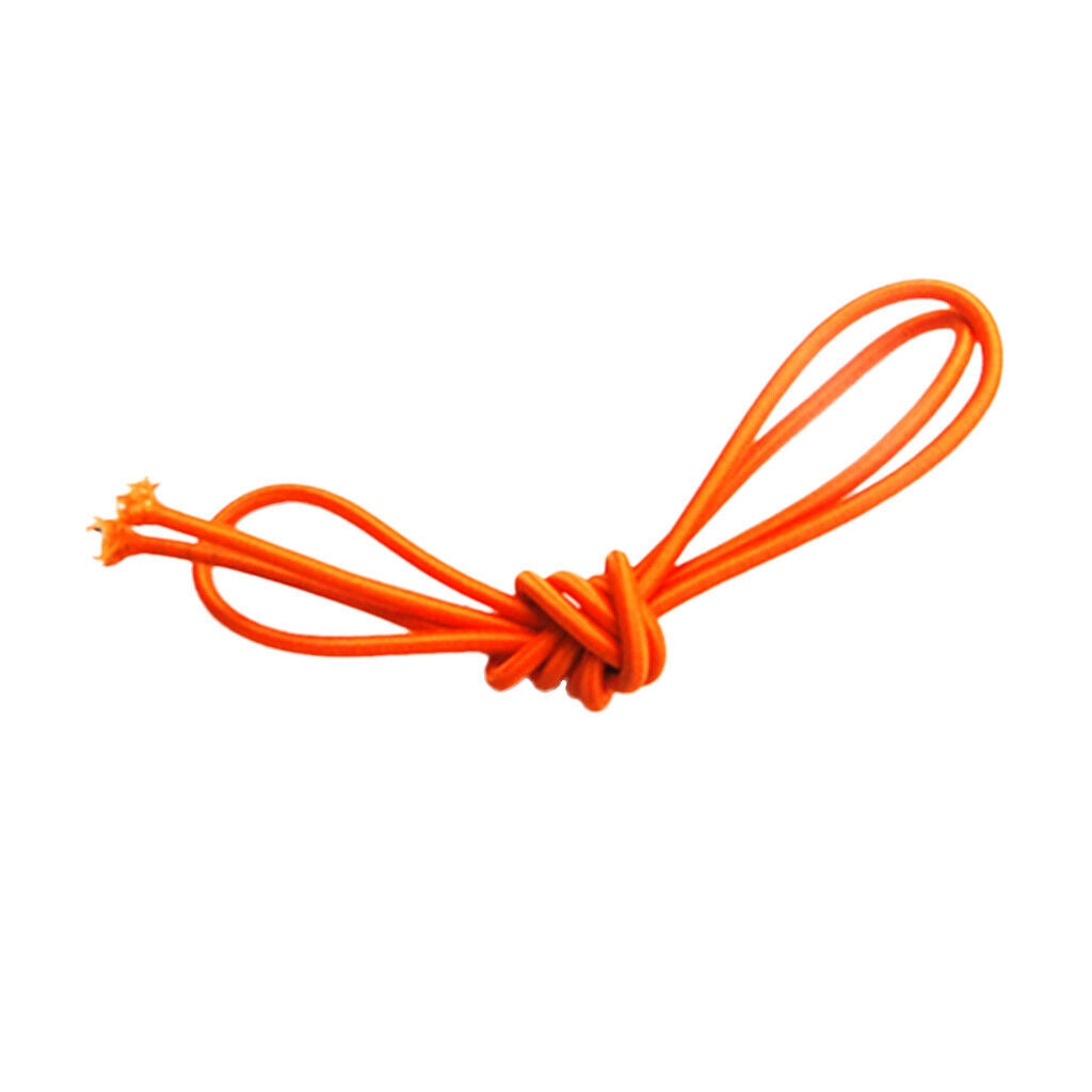 4mm x 5 Meters Orange Elastic Bungee Rope Shock Cord Tie Down Boats Trailers