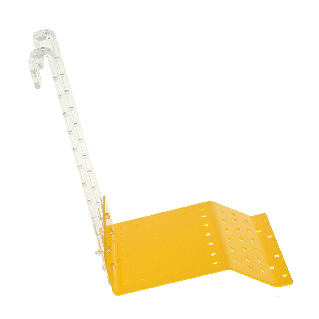 Hanging Hook Yellow Acylic Turtle Ramp Shelf - Tortoise Basking Platform