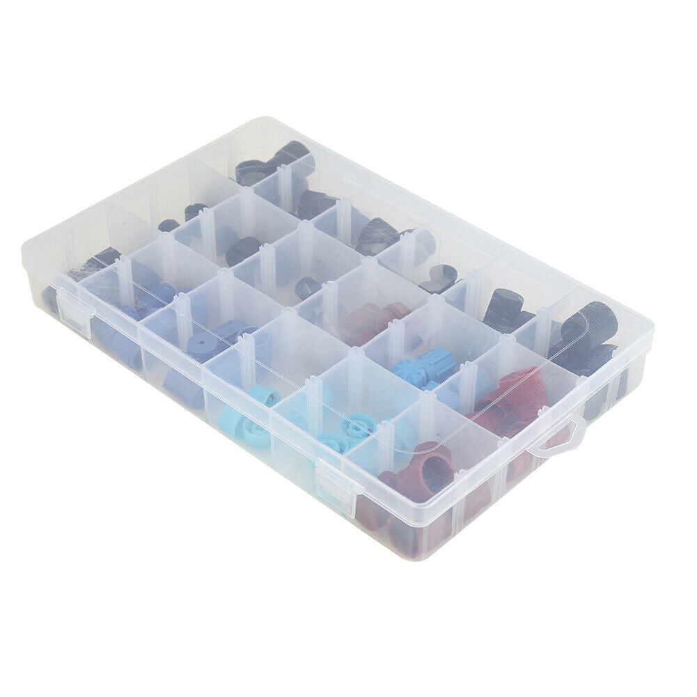 90pcs Car A/C Air Conditioning High Low Side Service Port Caps Kit R134a R12
