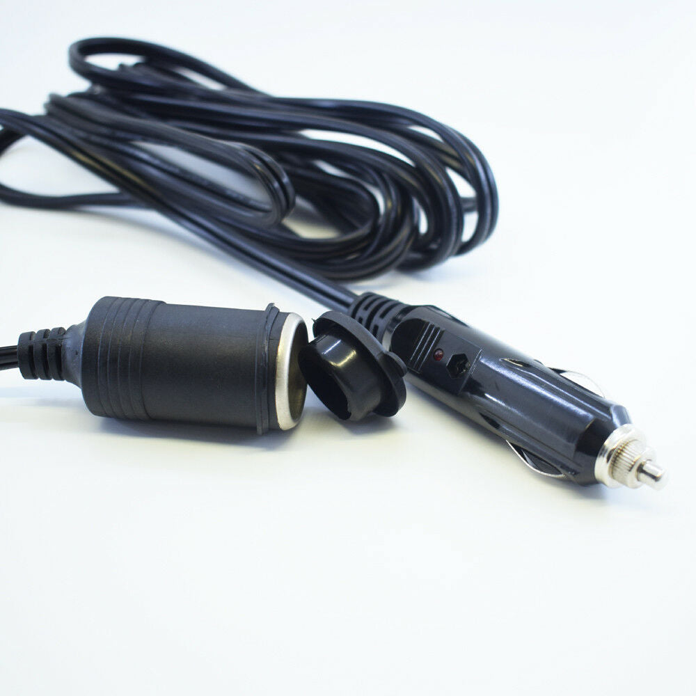 1pc 12ft/3.6M 18AWG Car Cigarette Lighter Socket Male to Female Extension Cable