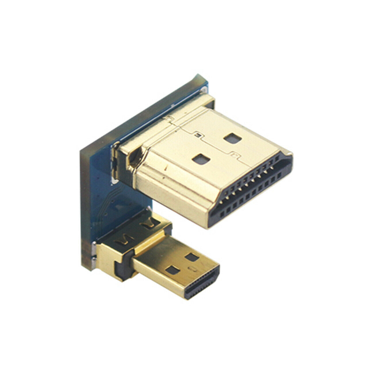 Adapter Converter Micro HDMI To HDMI Cable Plug Connector for Raspberry Pi 4B