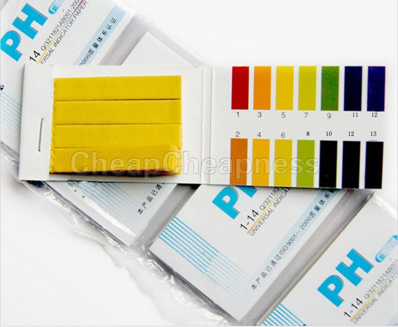 240 tiras de la gama completa ácido alcalino pH 1-14 prueba de papel de to.l8
