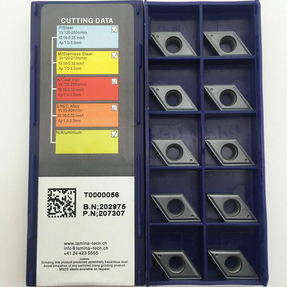 DCMT11T304 NN DCMT32.51 Indexable CNC carbide Turning insert for stainless steel