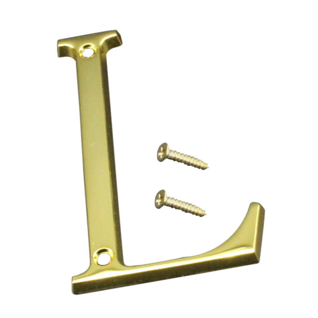 100mm Polished Door Numbers Alphabet Letter Floating House Door Number L