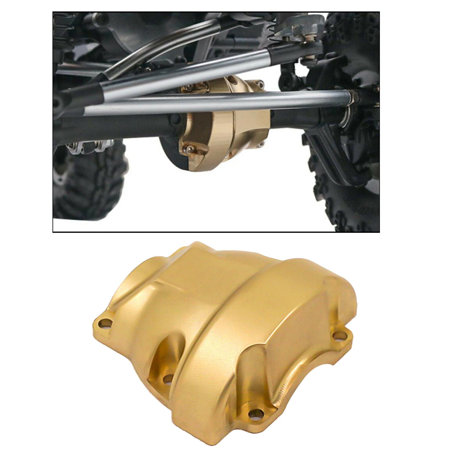 Brass Differential Cover for Racing GEN8 Scout II Crawler Replacement Parts