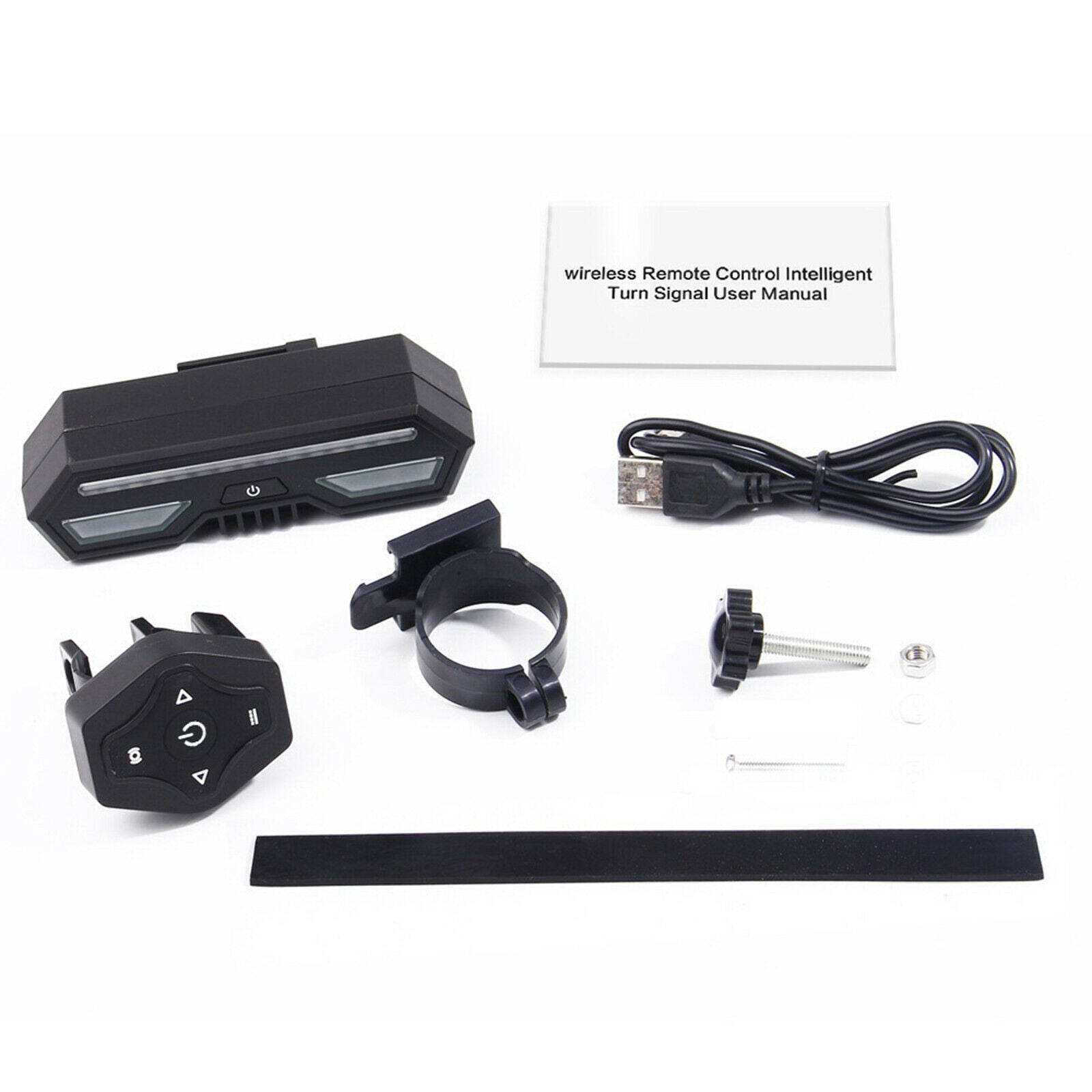 Bike Tail Light Remote Control Ultra Bright LED Rear Lights Flashlight