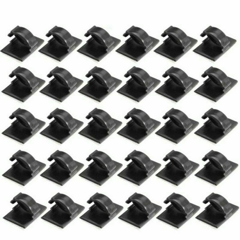 Self Adhesive Cable Tie Bases Mounts Clips Clamps Holders for Wire BAG OF 20