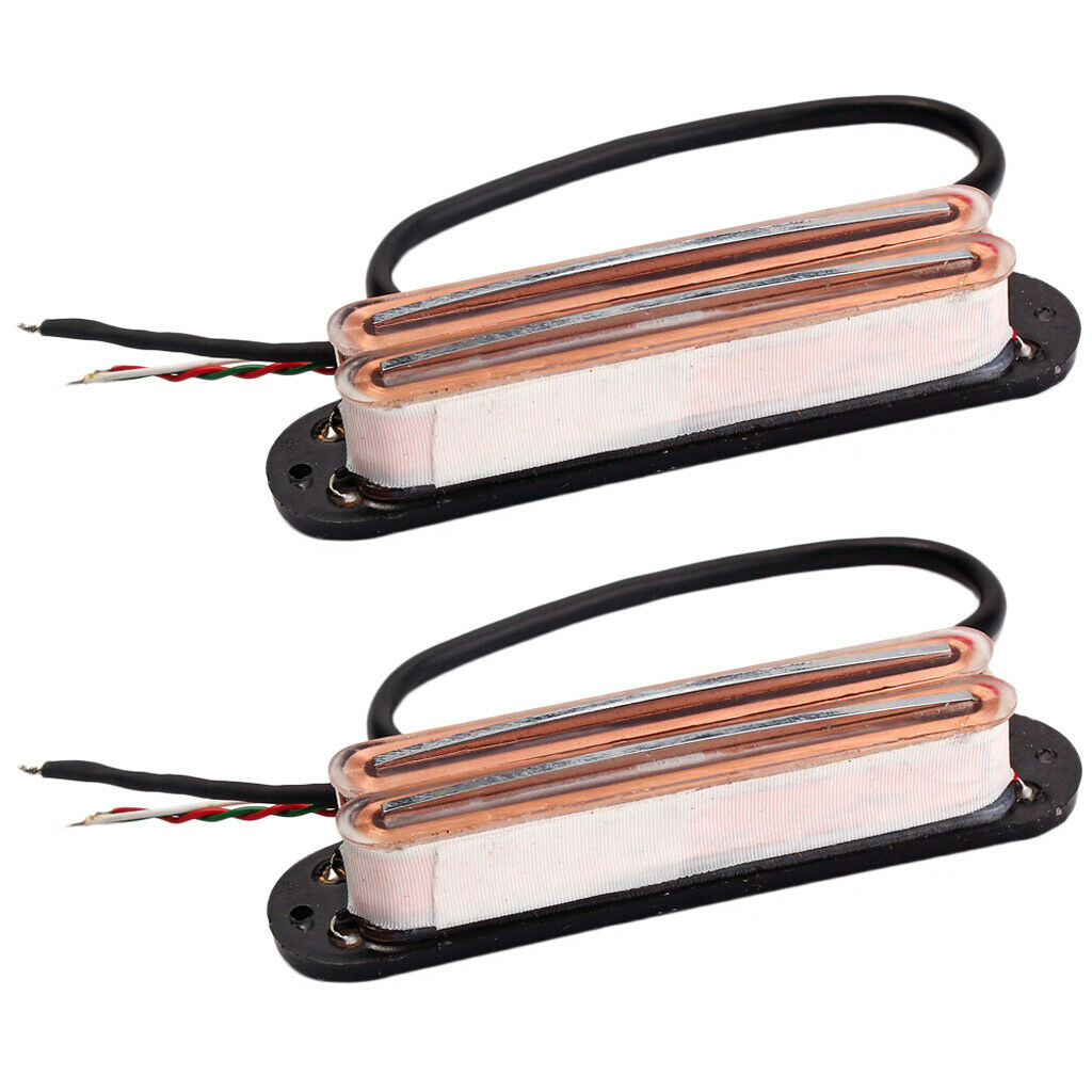 2x Double Hot Rail Pickup for Clear Guitar Parts
