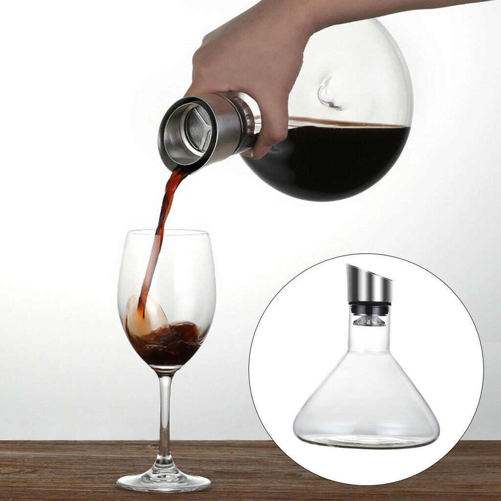 Handmade Lead-free Crystal Wine Decanter Home Drinkware Wine Breather Carafe