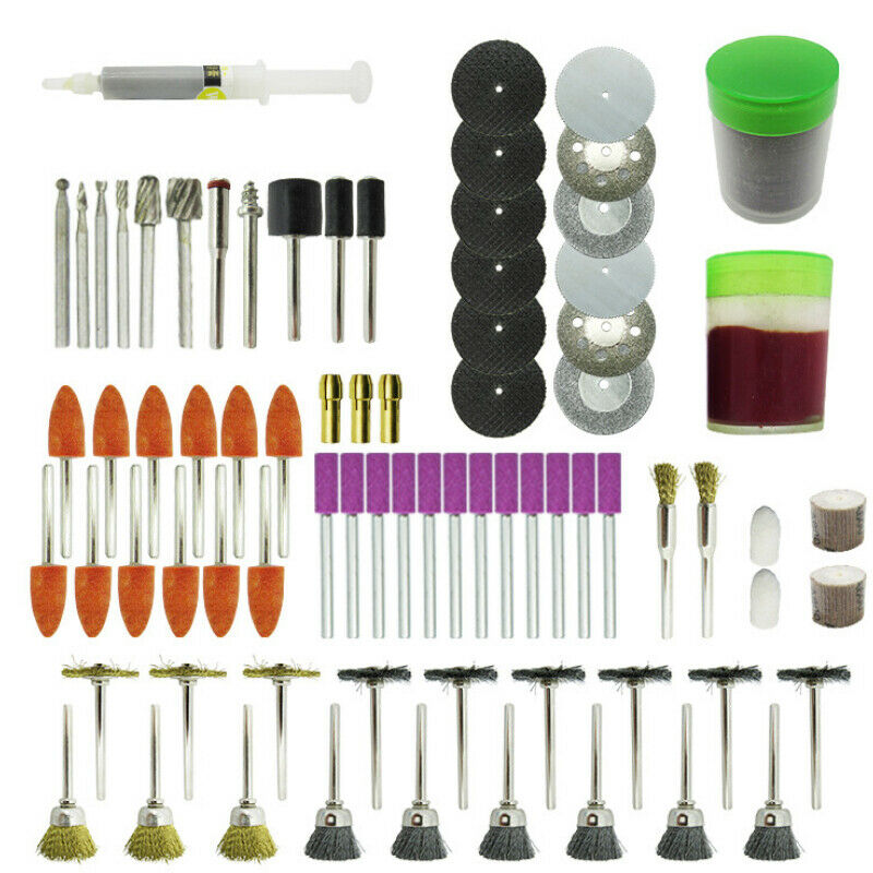 217x Electric Grinder Rotary Tool Polish Accessories Kit Mini Rotary Power Drill