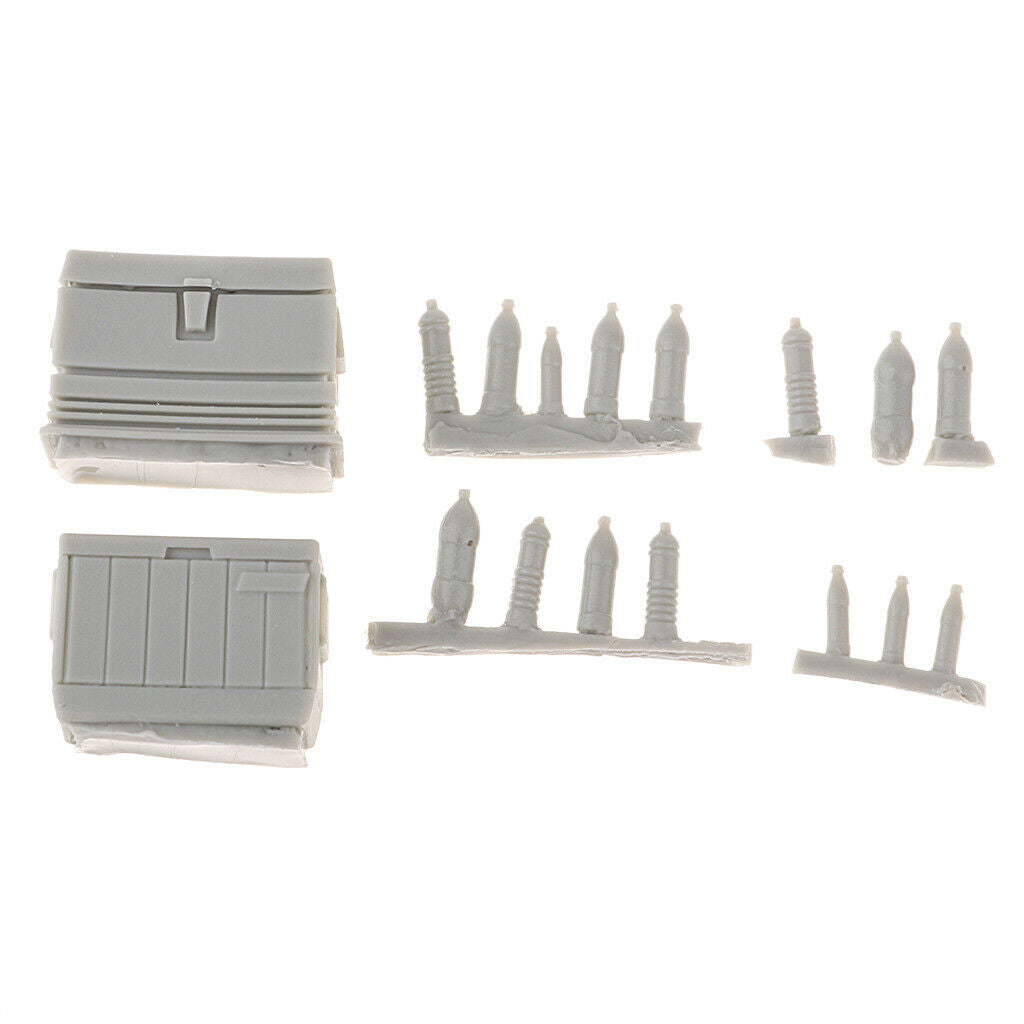 1/35 Scale Sand Table Military Scene Building Soldier Water Jug Drink Fridge