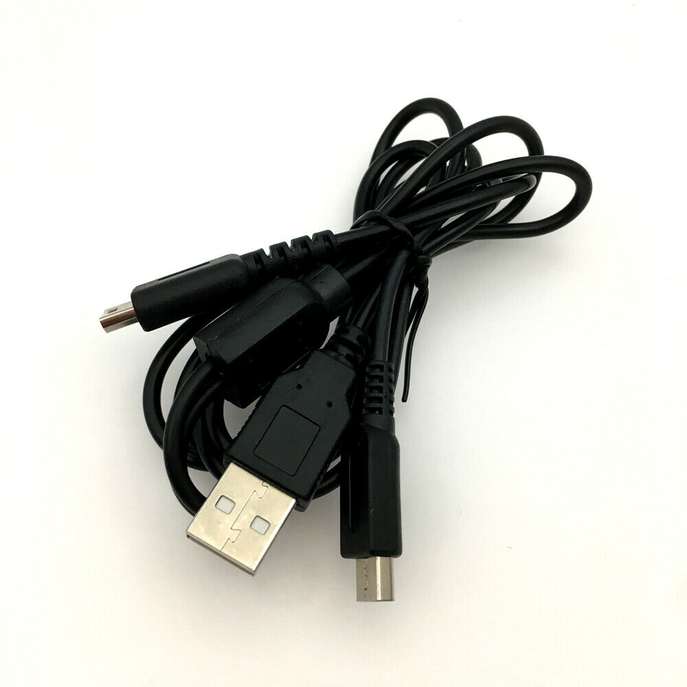 2 IN 1 USB Data Charger Power Charging Cable For Nintendo NDSL DS Lite DSI 3DS
