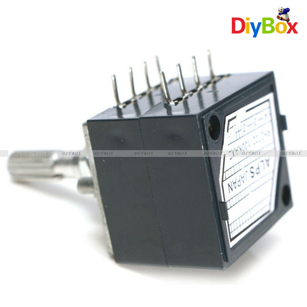 100K Log ALPS Audio Volume Amp Control Potentiometer with Rotary Knob