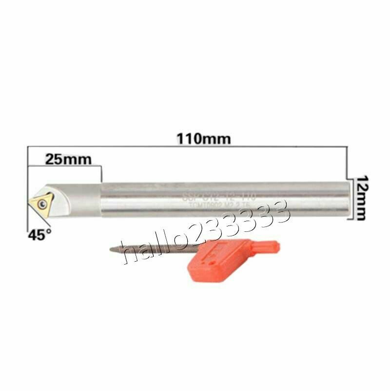 45° SSP C12-12-110 Chamfering drill tool holder+1PCS TCMT090204-PM 4025 inserts