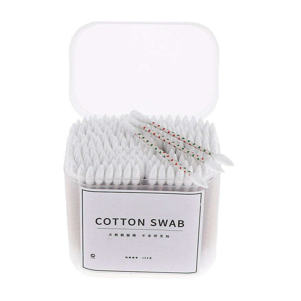 200x Cosmetic Cotton Swabs Cleaning Pads Makeup Applicator Tools 77 x 6 mm