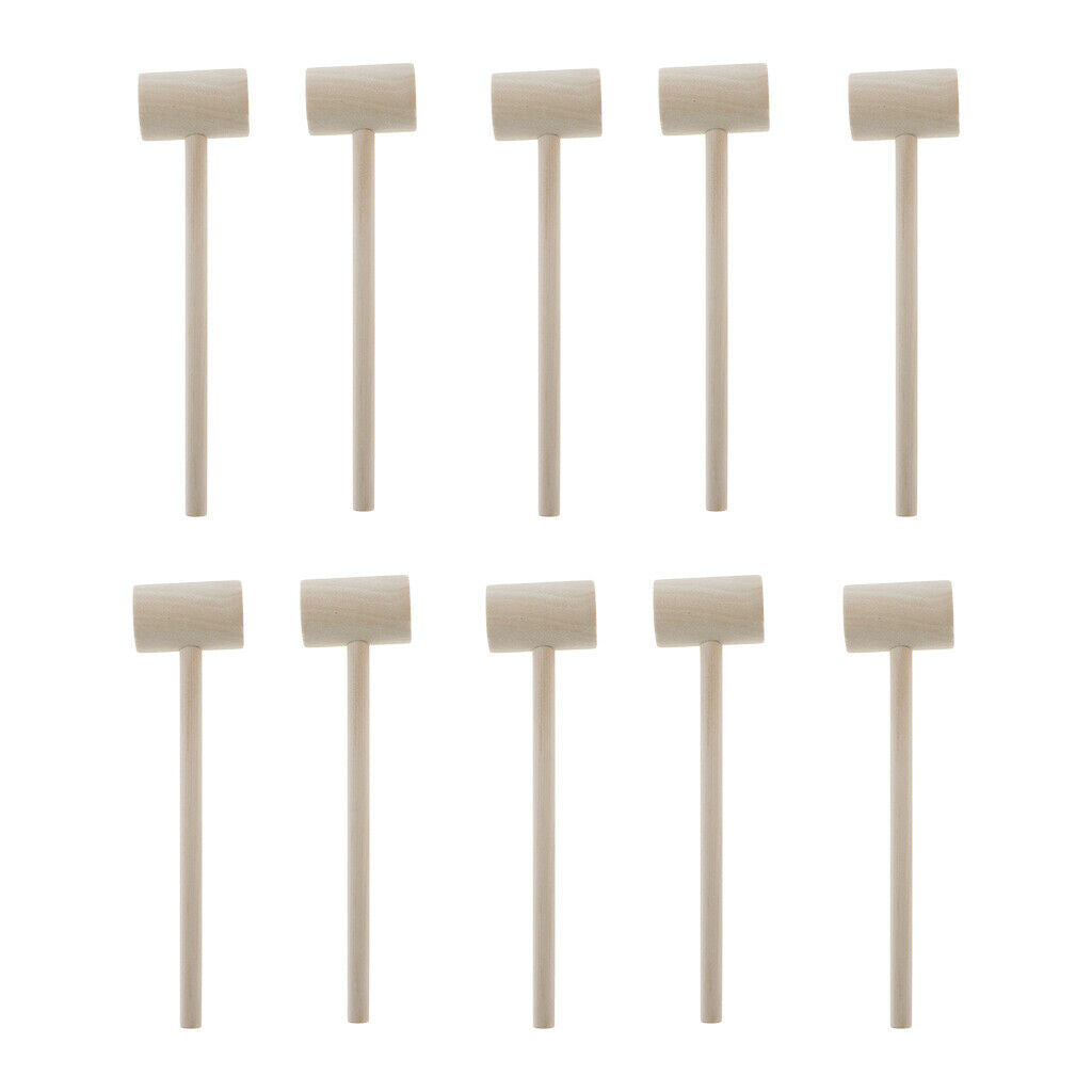 30Pieces Jewellers Leather Wooden Hammer Pounding Seafood Mallet Gavel DIY