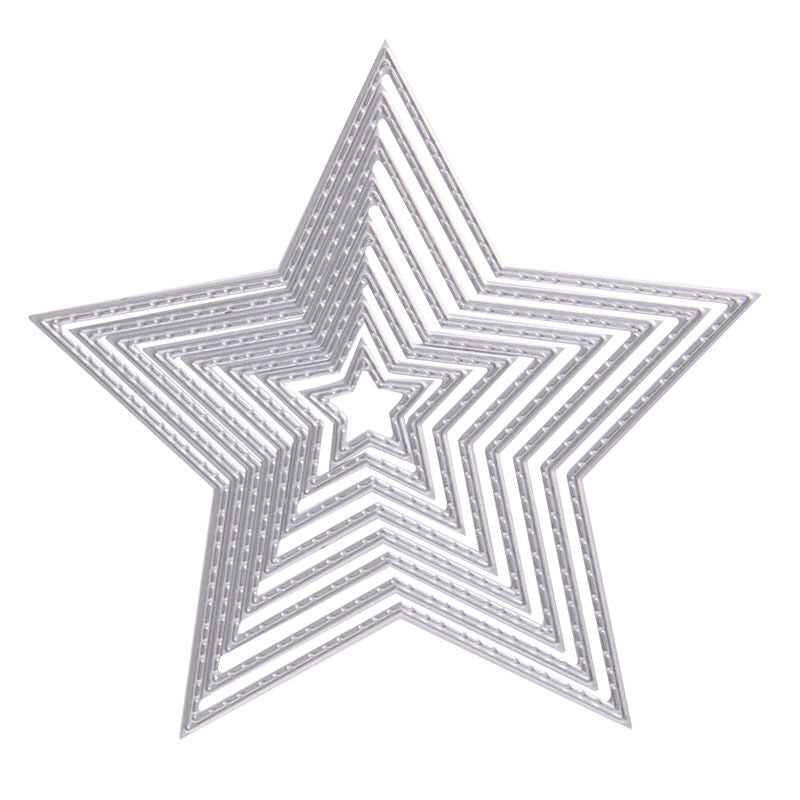 8PCS Star Metal Cutting Dies DIY Scrapbook Embossing Paper Cards Craft Decor