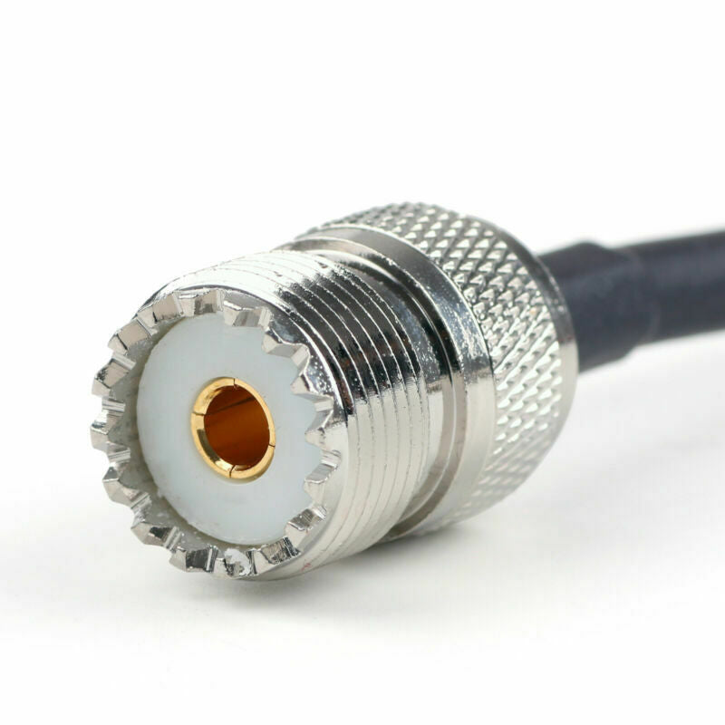 5X 20cm RG58 Cable BNC Male To SO239 UHF Female Jack Straight Pigtail 8in A6