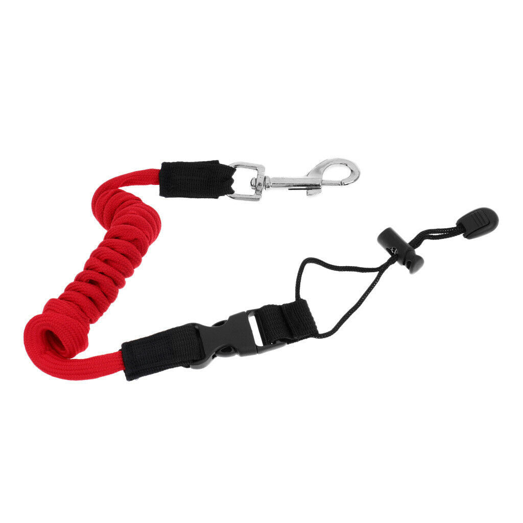 Elastic Stretch Boat Lanyard Cord LeashSport Kayaking Paddle Accessories Red