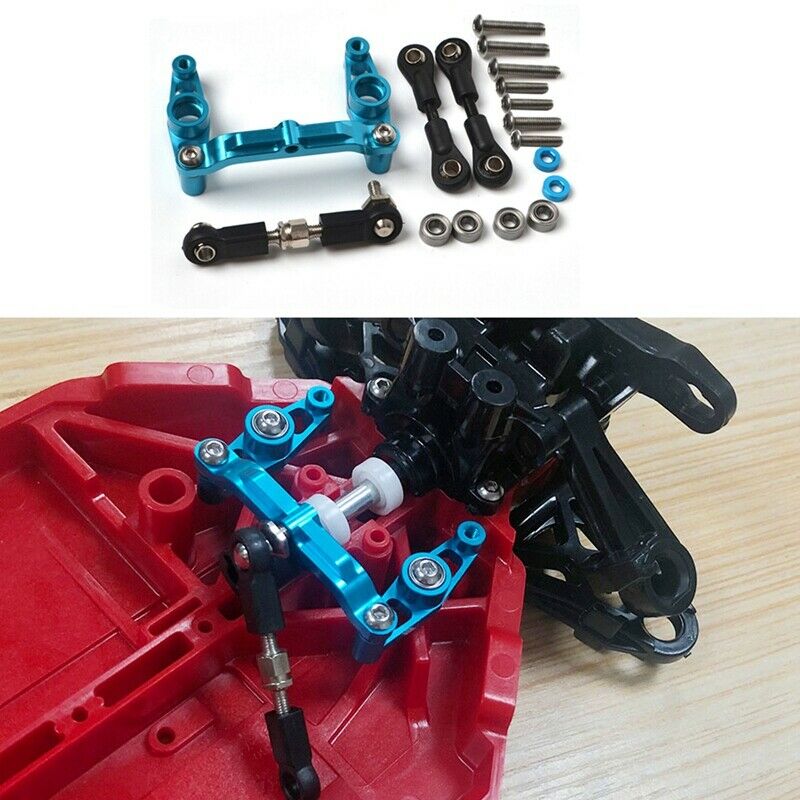 Aluminum Alloy Ball Bea Crank Stee Set for Tamiya TT02 TT-02 TT02D TT-02D 1/10X3