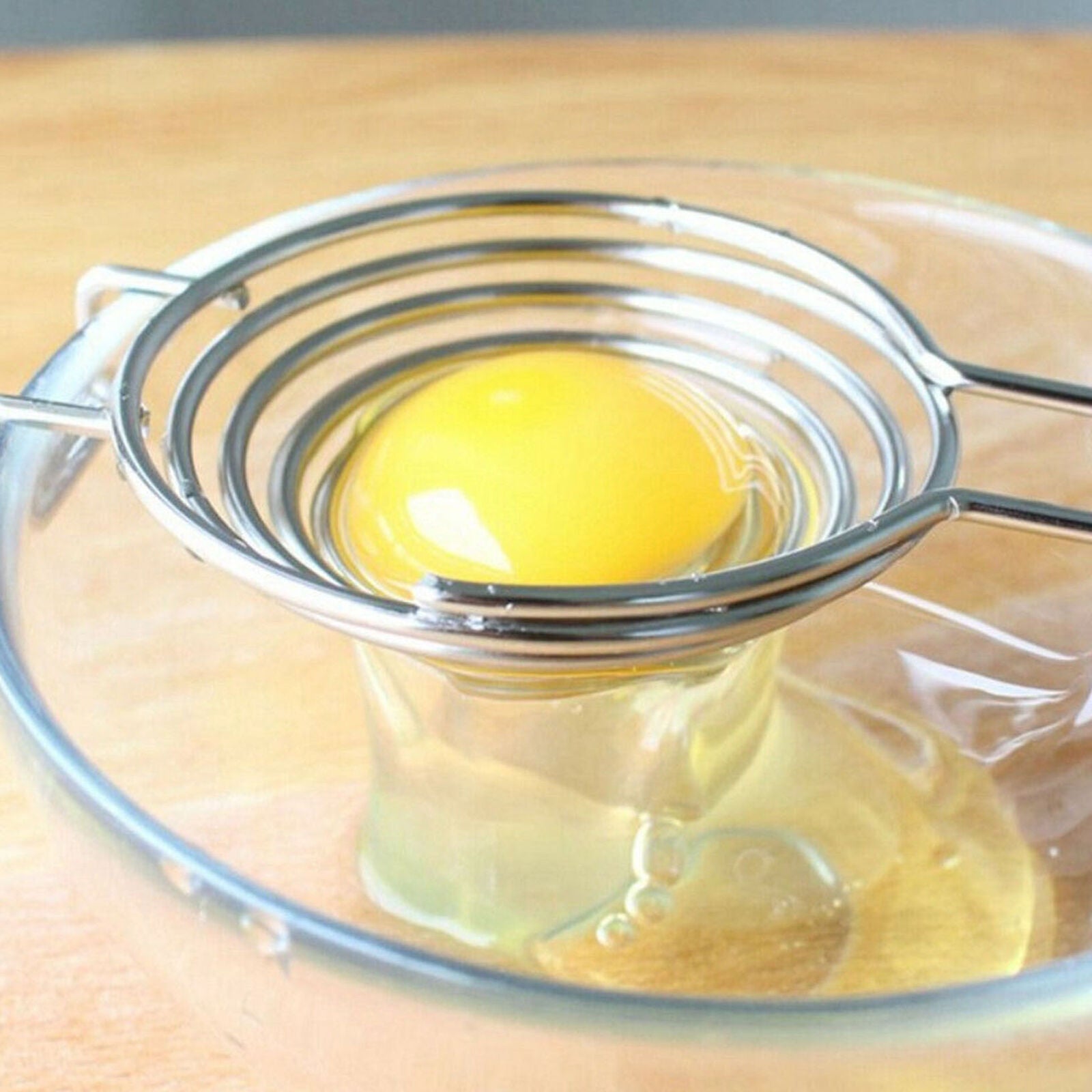 Stainless Steel Egg Yolk Separator Divider Hand Cooking Kitchen Gadget Tool