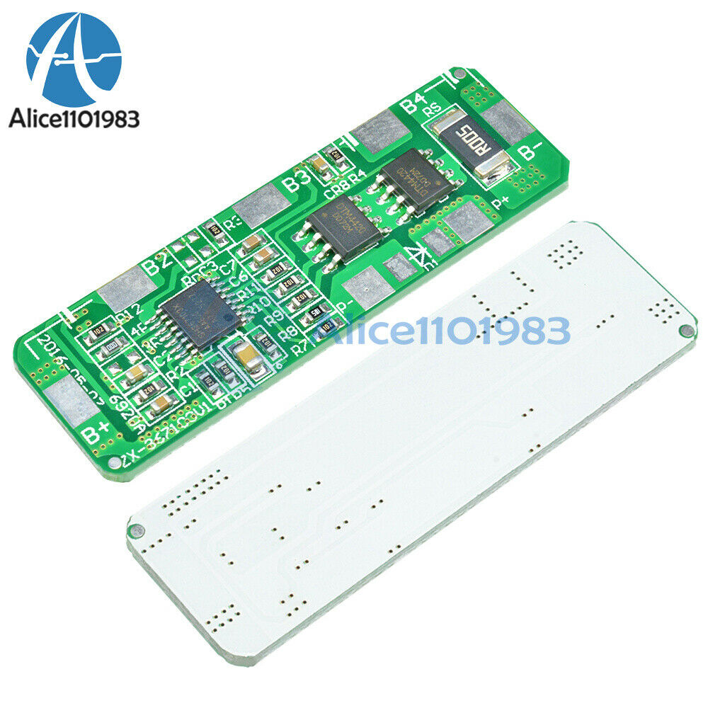 4A-5A PCB BMS Protection Board for 4 Packs 18650 Li-ion lithium Battery Cell 4S