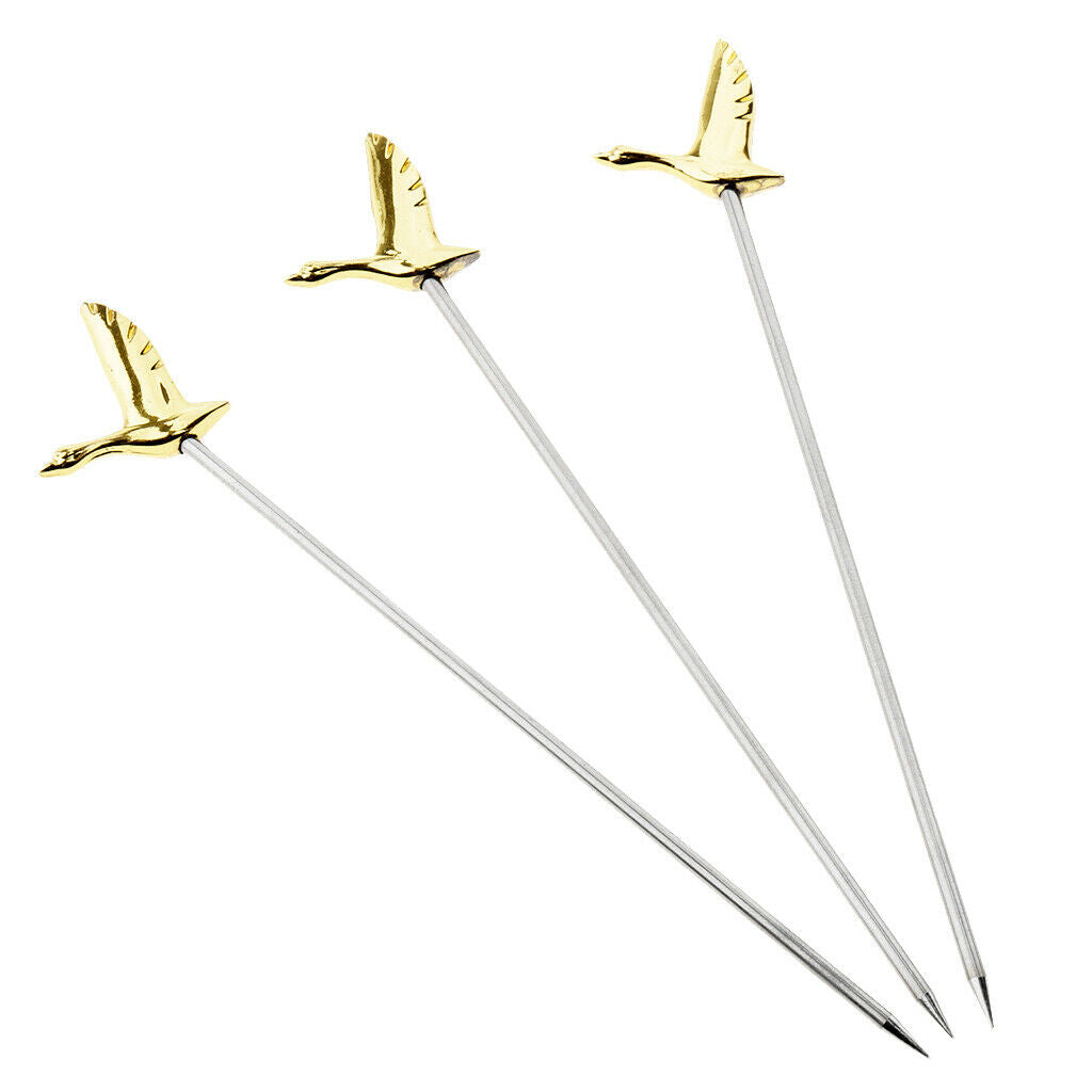 6pc Martini Selects Stainless Steel Fruit Cocktail Choices For Bar Coffee Tool