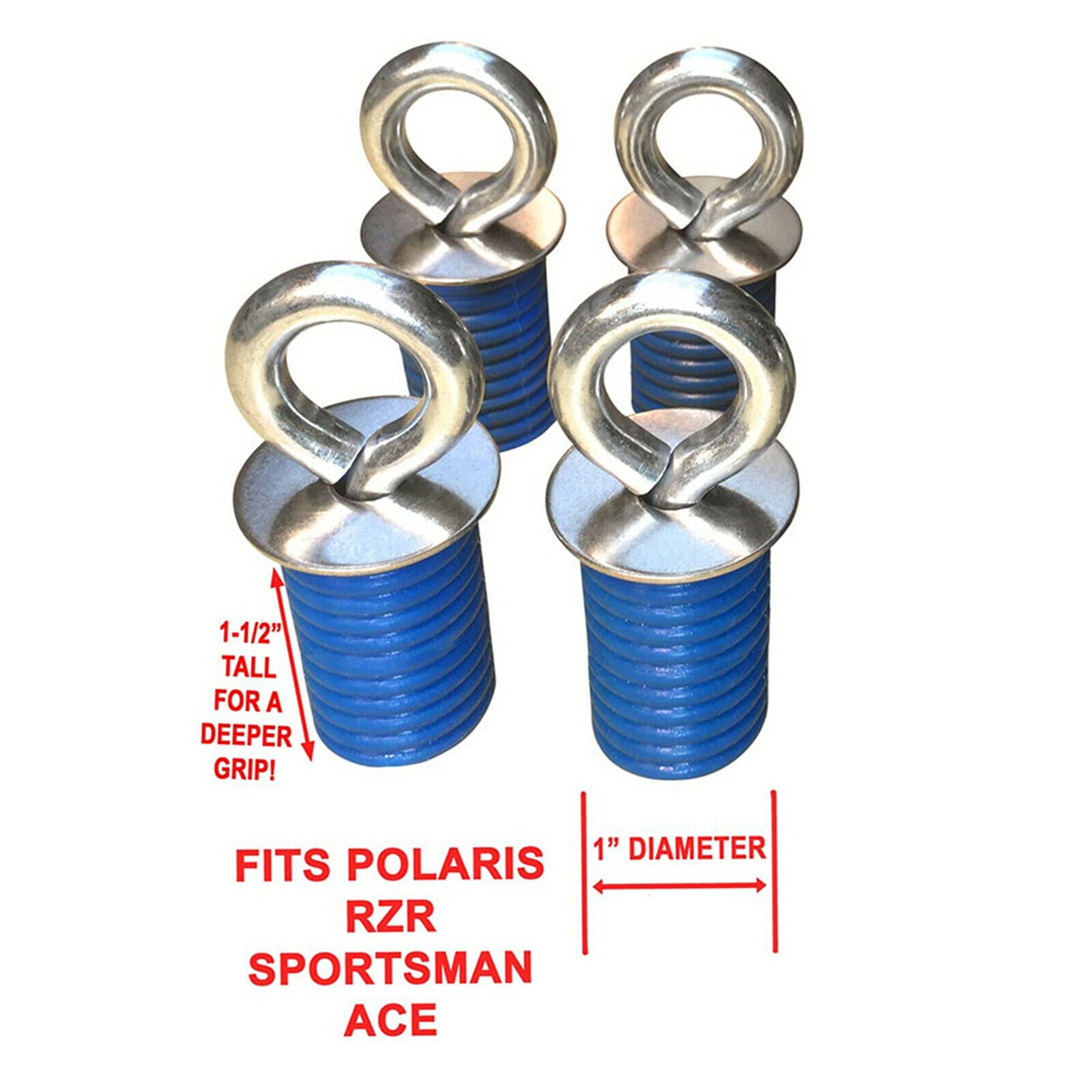 4 Pieces Anchors Tie Down for Polaris RZR Lock and Ride ACE Accessories