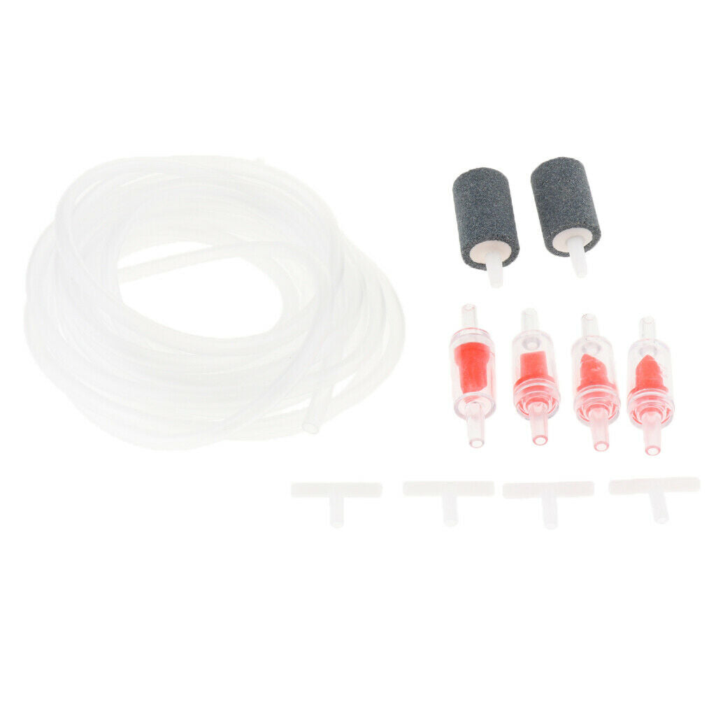 4m 3x Airline Tube+6x Air Stone +12 X Non-return