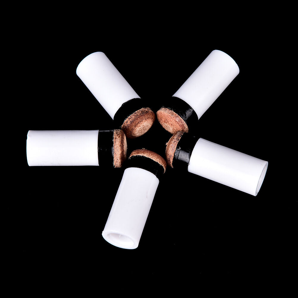 13mm billiards replacement parts 5 pool cue stick ferrules + 5 screw-on t.l8