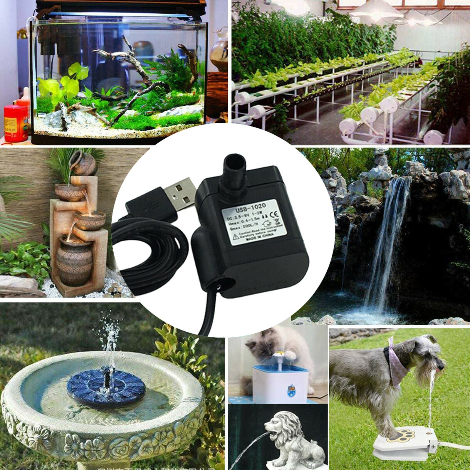 Automatic Water Pump Electric Pet Water Pump  Cats Drinking Feeders