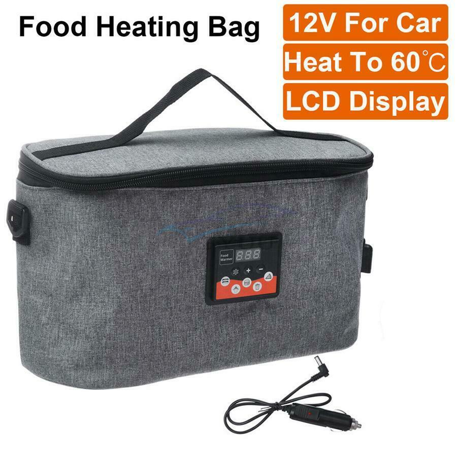 11.81''×5.91''×6.30'' Waterproof 12V Foldable Lunch Box Food Heating Bag For Car