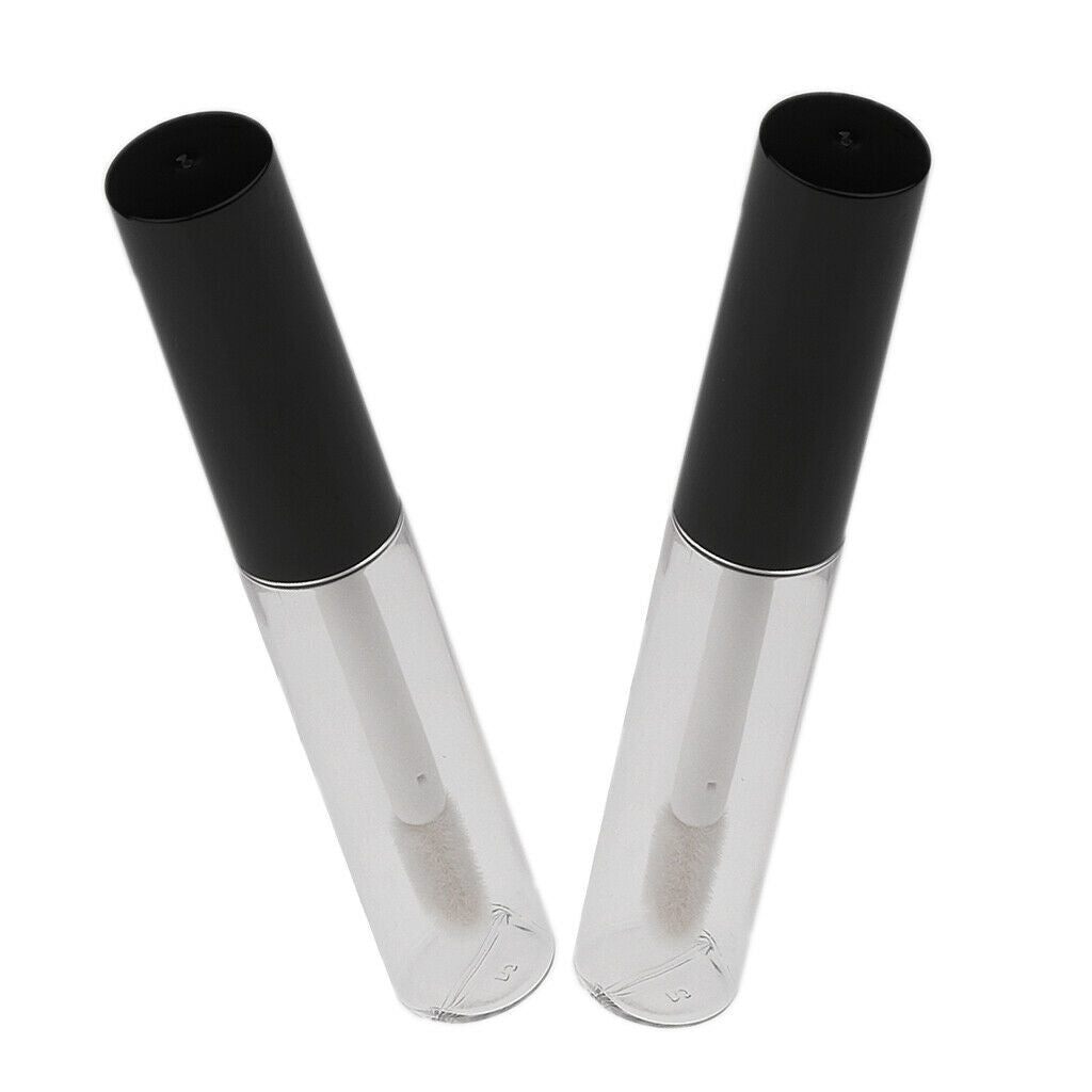 4Piece 4ml Clear Travel Empty Lipstick Lip Oil Vails Lip Gloss Tubes Bottles
