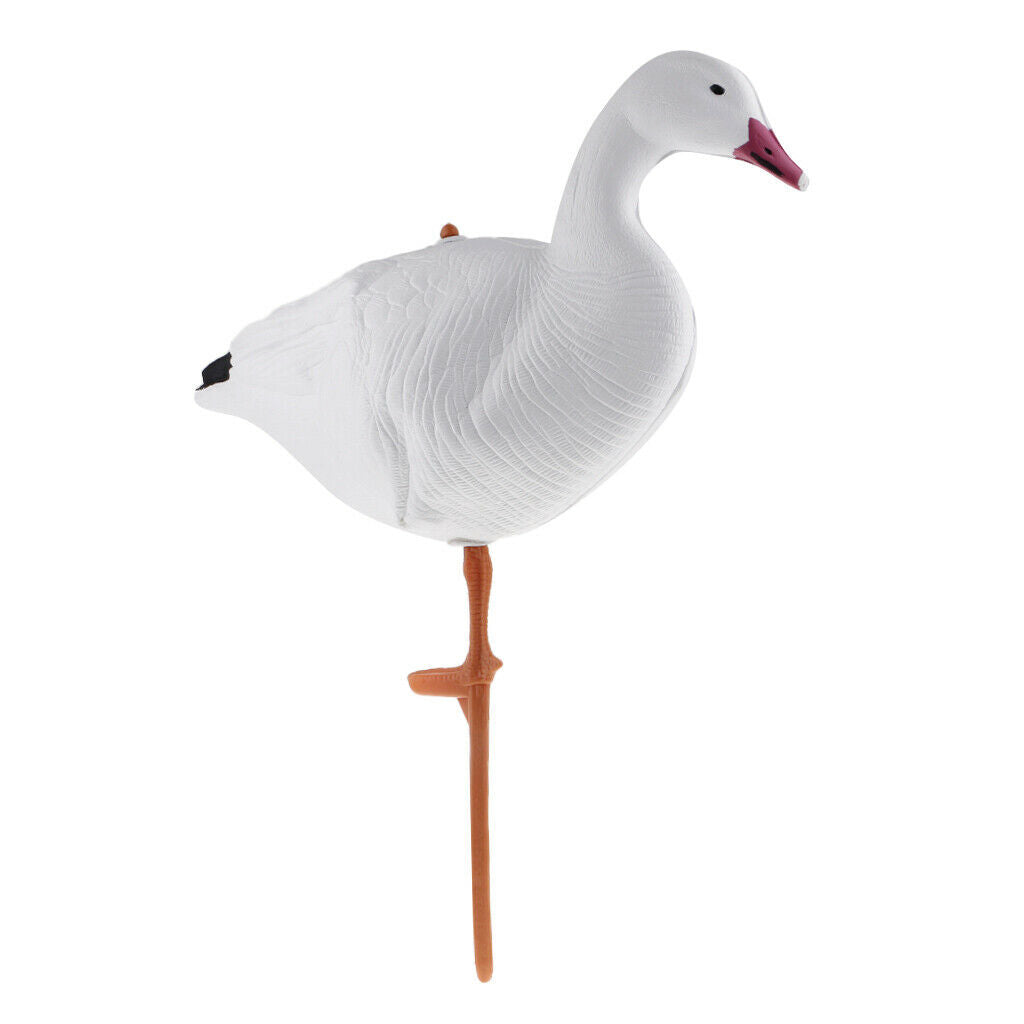 2x White Hunting Goose Decoy Yard Decors Garden Birds Pest Scarer Scarecrow