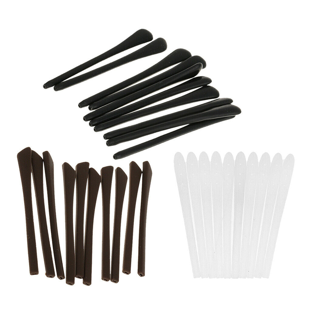 30Pcs/set Gel Eyeglasses Spectacle Frames Temple End Tips Grips Replacement