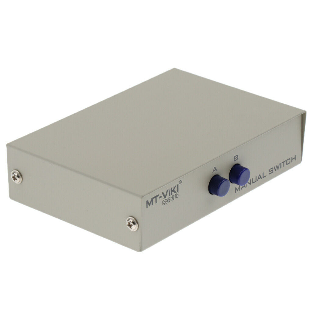 2Ports Manual Parallel DB9 Serial RS 232 Data Exchange Switch 2 in 1
