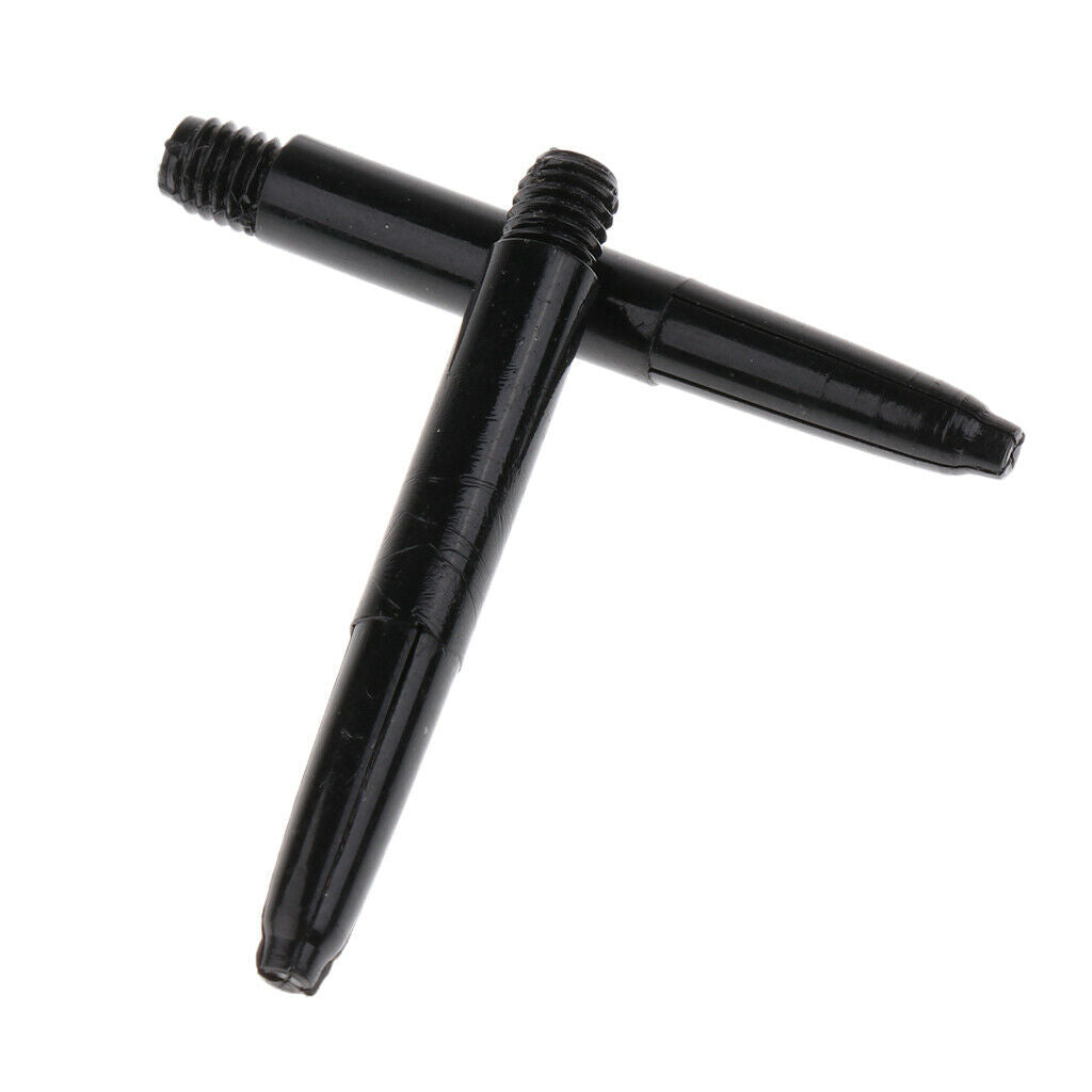 60 Pcs Lightweight 35mm 2BA Thread Plastic Tip  Stems White & Black