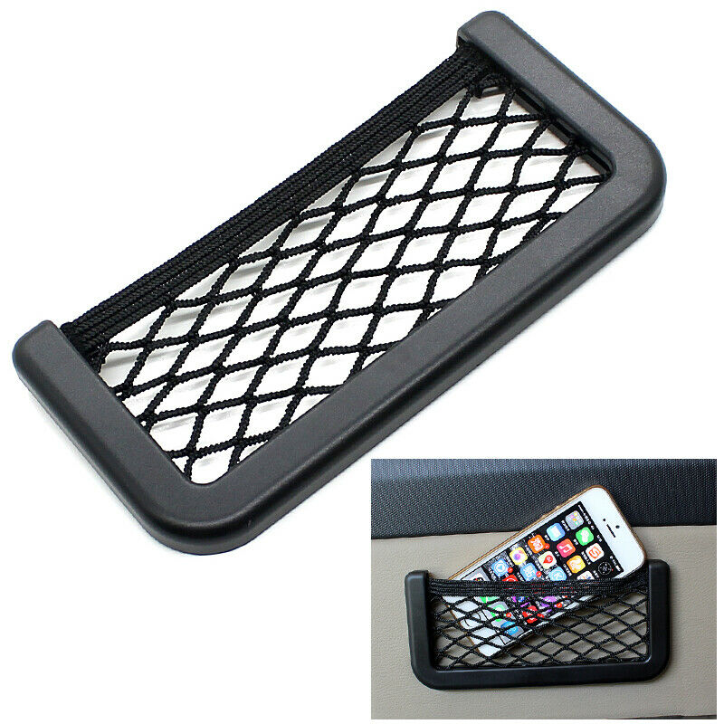 1PCS Car Seat Side Back Storage Net Bag Phone Debris Storage Bag Car Accessories