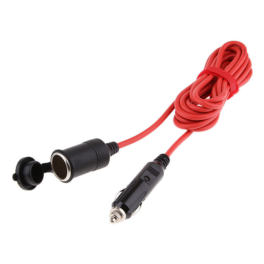 12-24V Car Cigarette Lighter Power Plug Socket Adapter Extension Cable 360cm