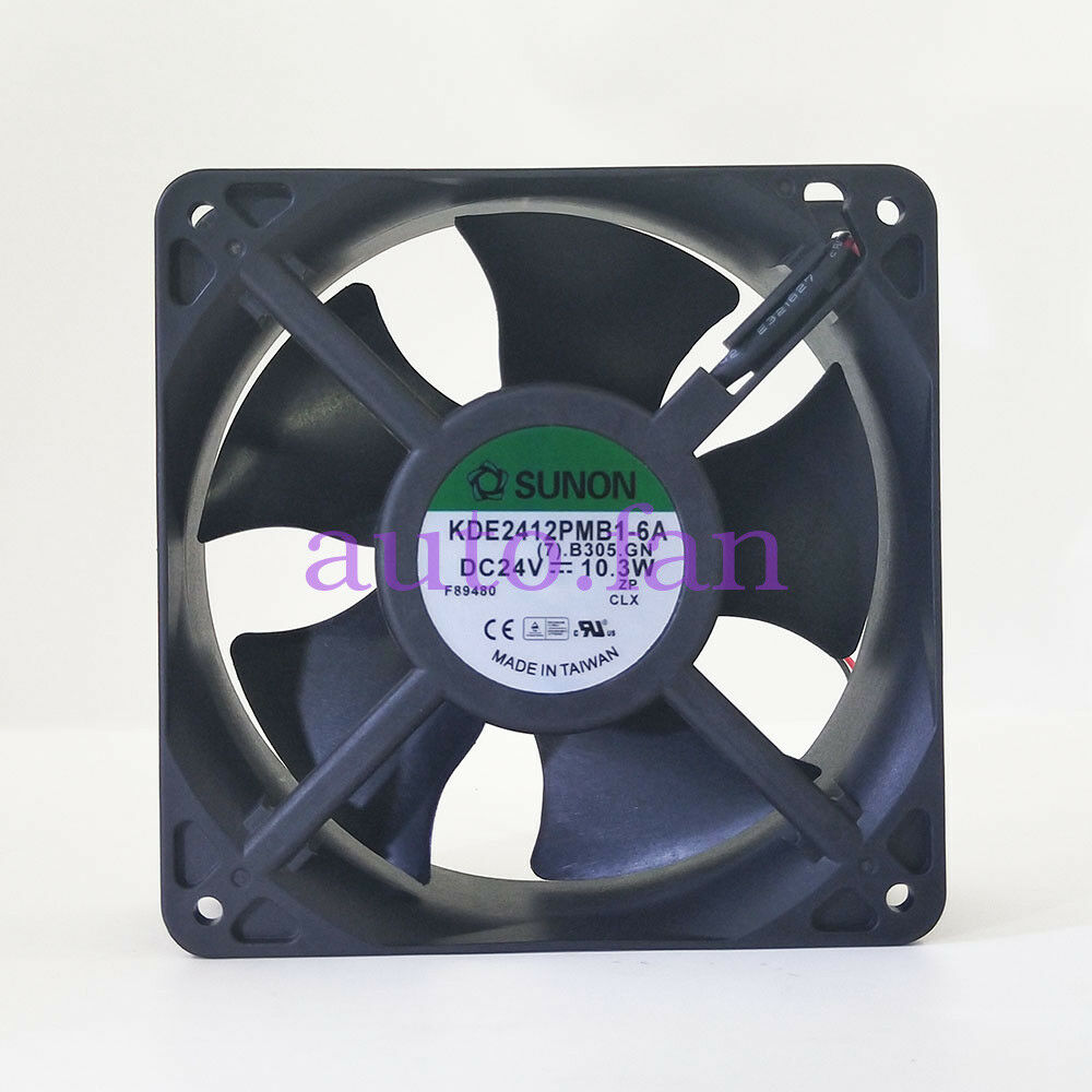 For SUNON KDE2412PMB1-6A DC 24V10.3W 12038 120x120x38mm12cm cooling fan