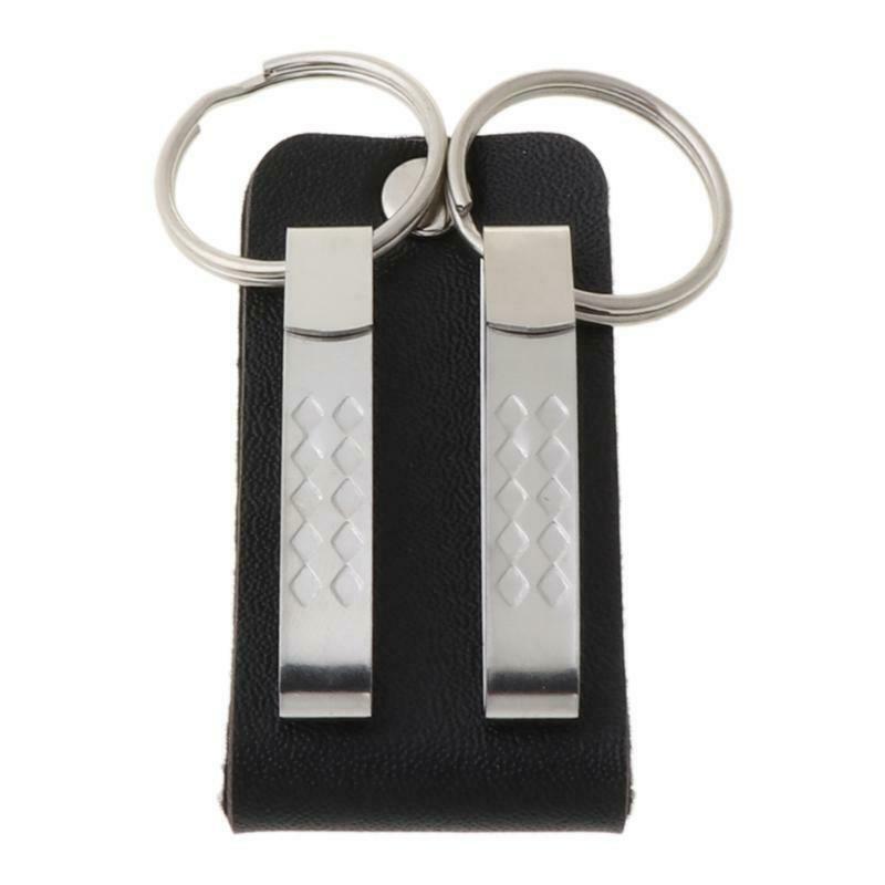 Men Leather Belt Loop Keychain Detachable Clips Belt Key Ring Key Holder Jewelry