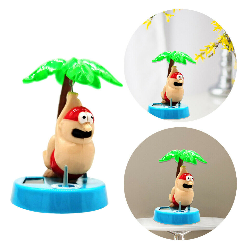 Plastic Solar Powered Animal Swinging Shark Home Dashboard Decor Gifts